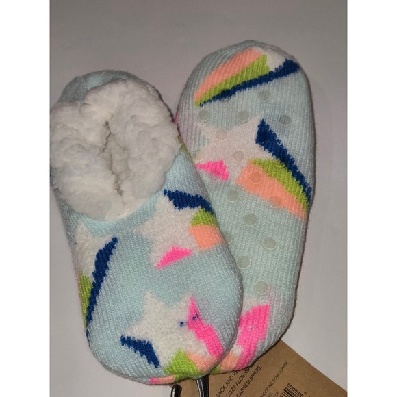 Northeast Outfitters Other - Northeast Outfitters Youth Cozy Cabin‎ Slipper Socks, Stars, Size 10K-4